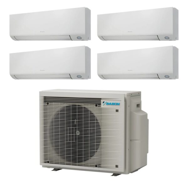 Daikin Perfera blanc — quadri-split 4 pièces (4 × 2,0 kW)