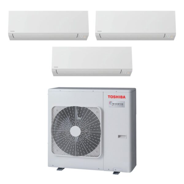 Toshiba Shorai Edge — tri-split 3 pièces (3 × 2,5 kW)
